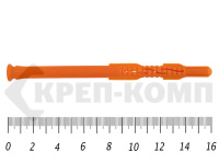 Дюбель рамный без шурупа 10х 160 ПОТАЙ полипропилен под м6 (50 шт) 