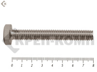 Болты с полной резьбой, нержавеющие DIN933 А2 8х 80 (10шт)