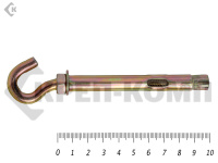 Анкер с крюком м8 10х100 (50шт)