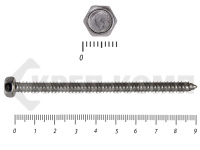 Саморез с шестигранной головой Нержавейка DIN7976 А2 6,3х90 (200шт)