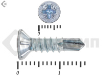 Саморез оконный со сверлом, Белый цинк, под автомат 3,9х16 Kn (20000шт)