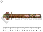 Анкер клиновой 20х160, желтый цинк (10шт) – фото