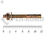 Анкер клиновой 12х120, желтый цинк (20шт) – фото