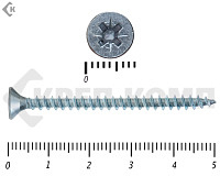 Саморез белый цинк POZY 4х50 (5500шт)