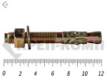 Анкер клиновой 16х120, желтый цинк (25шт) – фото